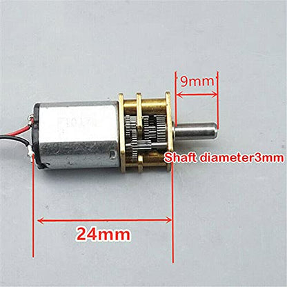 5PCS Mini N20 Gear Motor DC 3V-9V Slow Speed Full Metal Gearbox DIY Robot Car
