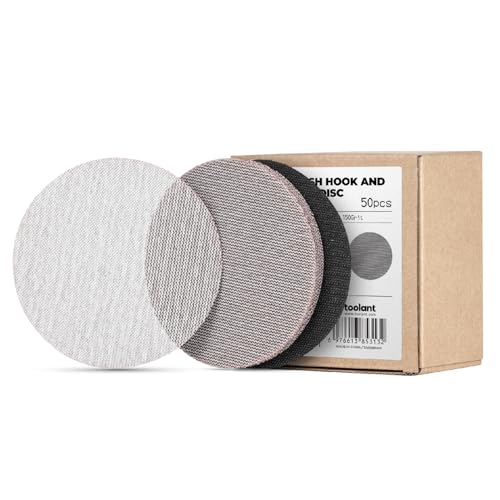 toolant Mesh Abrasive 5" Sanding Disc, 8 Hole, 150 Grit, 50Pcs - style: 5inch, 150 grit, 50pcs