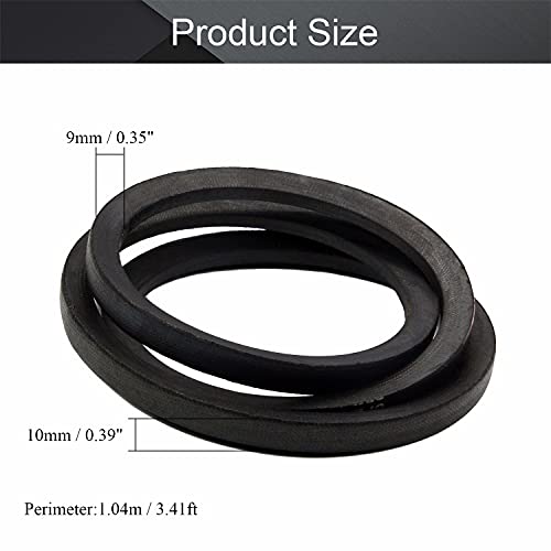 Othmro SPZ1037 Drive V Belt Inner Girth Industrial Power Rubber Transmission Belt Mower Belt Drive for Replacement Upper Transmission Triangle Rubber Lawn Industry Deck :1037mm/40.83"1Pcs - size: SPZ1037