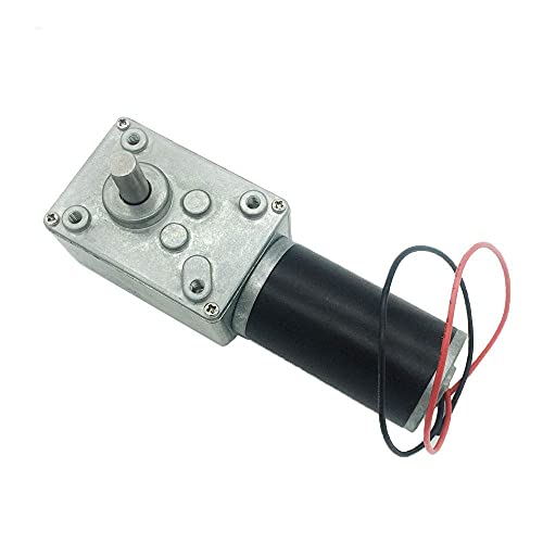 BRINGSMART 24V 27rpm DC Worm Gear Motor Self-Locking Mini Engine Turbine - size: 24V 27rpm