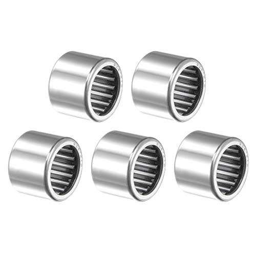 uxcell SCE1212 Needle Roller Bearings, Drawn Cup Open End, 3/4-inch Bore 1-inch OD 3/4-inch Width 15300N Static Load 22100N Dynamic Load 5pcs - size: 3/4x1x3/4"
