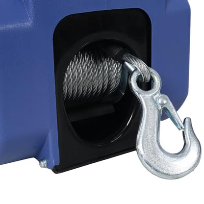 12V 2000lbs Trailer Winch with Wireless Remote Control - Marine & Boat Use