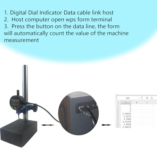 Data Cable for Digital Dial Indicators,Rs231 Data Cable for Digital Displays - size: data cable R231