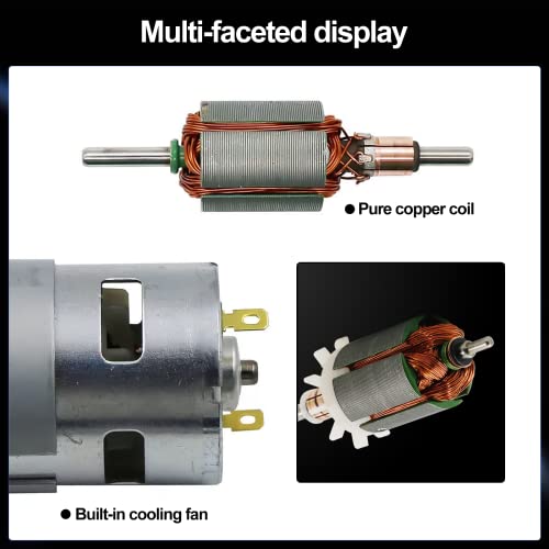 775 High Torque DC Motor, 12V/24V, 10K/20K RPM, Round Shaft, 1-Pack - style: Round Shaft Motors*1