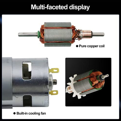 775 High Torque DC Motor, 12V/24V, 10K/20K RPM, Round Shaft, 1-Pack - style: Round Shaft Motors*1
