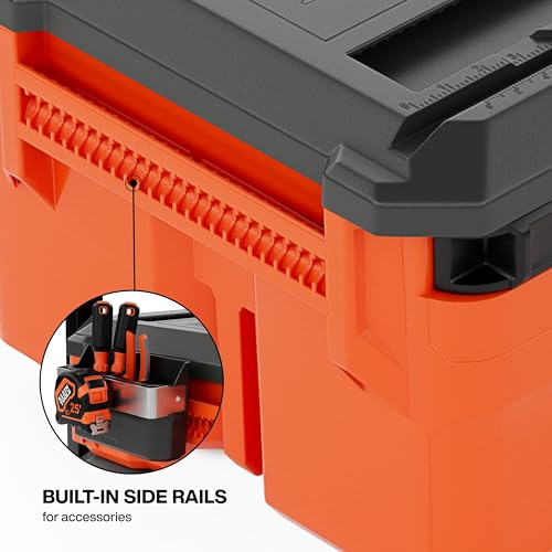 Klein Tools 54200MBX MODbox Medium Deep Tool Box, Heavy Duty Organizer with Removable Tray, Water and Debris Resistant, Stackable Module - size: Medium