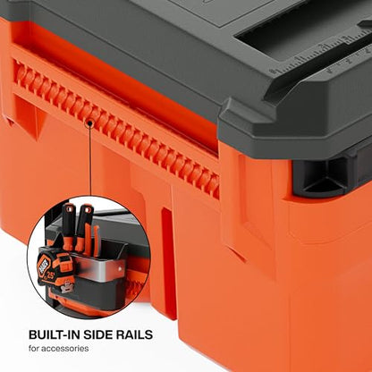 Klein Tools 54200MBX MODbox Medium Deep Tool Box, Heavy Duty Organizer with Removable Tray, Water and Debris Resistant, Stackable Module - size: Medium