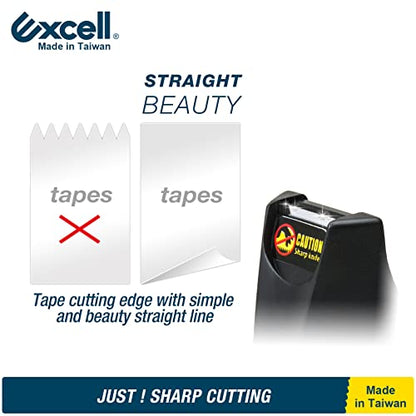 Excell EX-11825BK Dualcore Desktop Tape Dispenser 1" + 3" Core