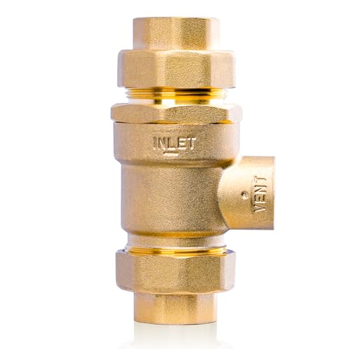 3/4" Backflow Preventer Valve 9D-M2 Brass Dual Check Valve Female NPT - size: 3/4 Inch