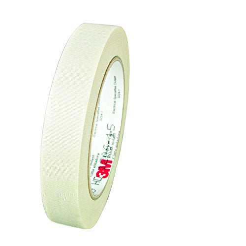 3M Glass Cloth Electrical Tape 69, 1/2" x 36 yd, White - size: 1/2 in x 36 yd