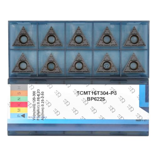 TCMT32.51(TCMT16T304) Turning Insert for Steel Semi-Finish Tools 10pcs - size: TCMT 31.51-PM