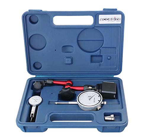 Accusize 3pc Dial Indicator, Test Indicator and Magnetic Base Set