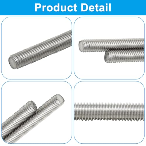 5 Pack M3 x 30mm Fully Threaded Rod - size: M3 x 1.2 Inch (30mm)