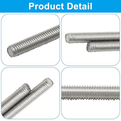 5 Pack M3 x 30mm Fully Threaded Rod - size: M3 x 1.2 Inch (30mm)