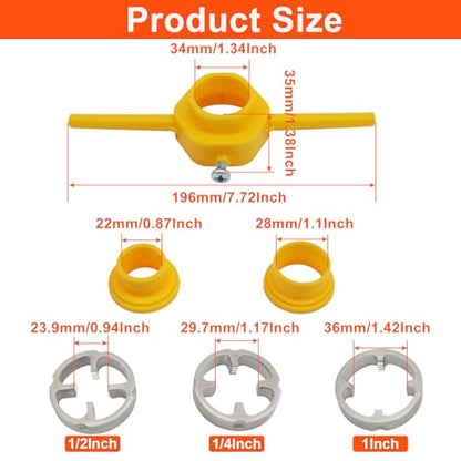 Waziaqoc 6-Pack Plastic PVC Thread Maker Tools