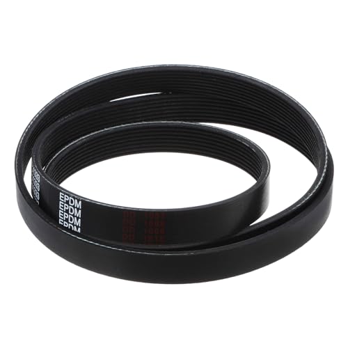 uxcell 525J8 PJ V-Ribbed Belt 8 Ribs 52.5" Length x 0.74" Width x 0.14" Thick, EPDM Poly V Belt, Industrial Transmission Serpentine Belt - size: 525J8