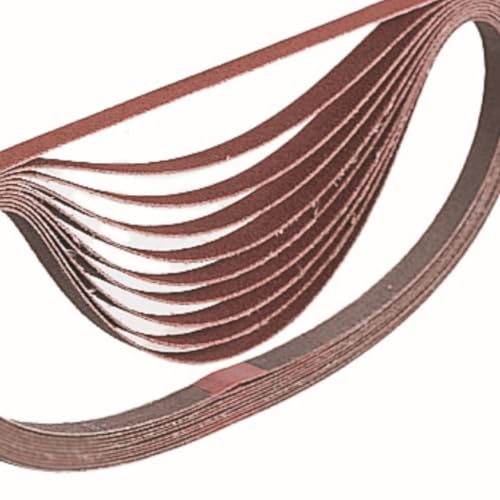 Makita A-34453 3/8-Inch x 21-Inch Abrasive Sanding Belt - 60 Grit (10pk) - size: 3/8" x 21"
