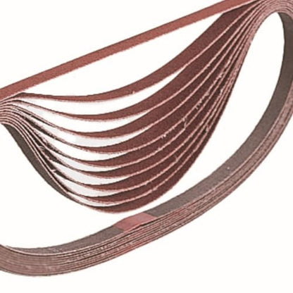 Makita A-34453 3/8-Inch x 21-Inch Abrasive Sanding Belt - 60 Grit (10pk) - size: 3/8" x 21"
