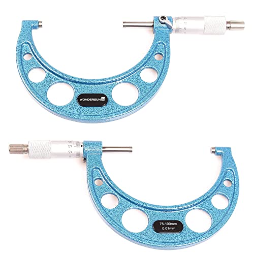 Outside Micrometer 3-4" Measuring Range,0.0001" Graduation for Machinists,Professional Precision Tool for Accurate Measurements - size: Outside Micrometer (3-4" Range)