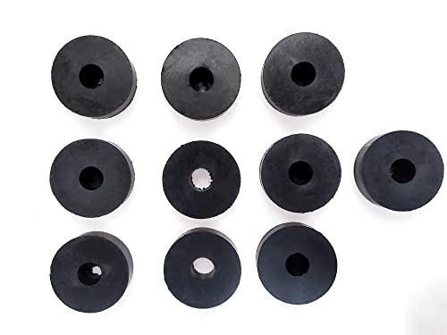 Masmoc 10 Pcs Isolation Pads - Rubber Washers 1.5 Inch OD 0.5 Inch ID 0.4 Inch Thick - Mechanical Vibration Damping Anti Vibration Isolator Washer - size: 1.5" OD,10PCS