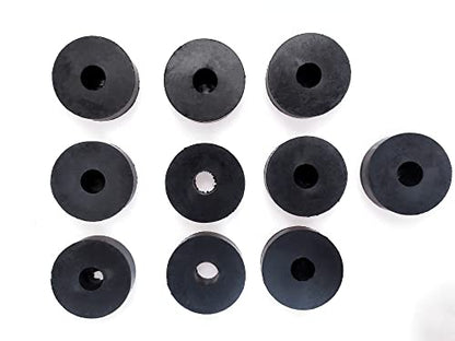 Masmoc 10 Pcs Isolation Pads - Rubber Washers 1.5 Inch OD 0.5 Inch ID 0.4 Inch Thick - Mechanical Vibration Damping Anti Vibration Isolator Washer - size: 1.5" OD,10PCS