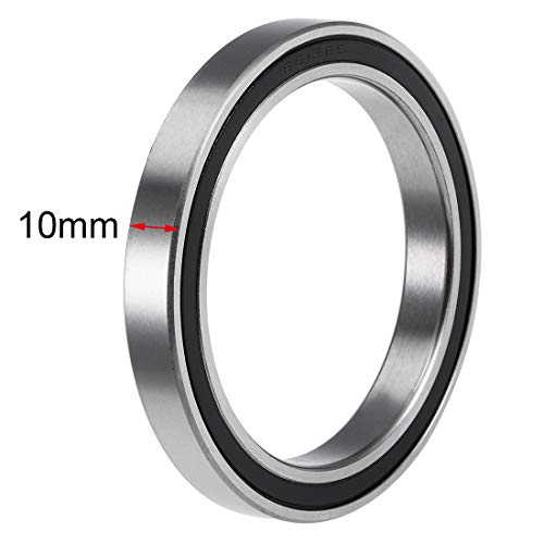 uxcell 6812-2RS Deep Groove Ball Bearings Z2 60mm x 78mm x 10mm Double Sealed Chrome Steel 2pcs - size: 60x78x10mm