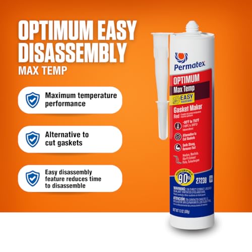 Permatex Optimum Red High Temperature Gasket Maker 13 oz - size: 13 Fl Oz., style: Optimum