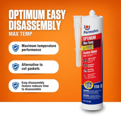 Permatex Optimum Red High Temperature Gasket Maker 13 oz - size: 13 Fl Oz., style: Optimum