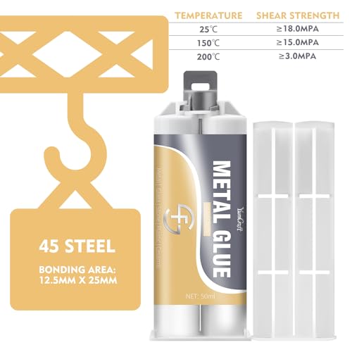 Metal Glue, 3.4oz 2 Part AB Epoxy Resin Repair Heavy Duty for Bonding