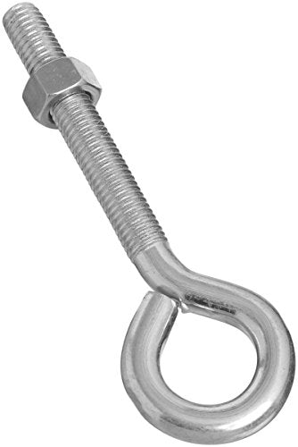 National Hardware Eye Bolt with Nut, 1/2 in x 6 in, Zinc Plated Steel - size: 1/2" x 6"