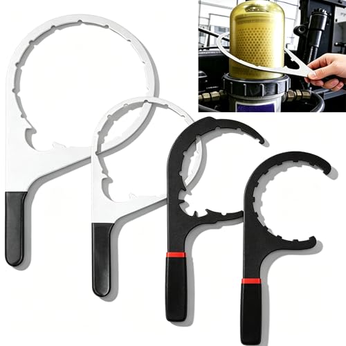 4 Pcs Fuel Filter Wrench Set 4.6 Inch, 5 Inch, 6 Inch, 8 Inch
