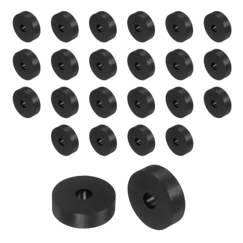 uxcell 24Pcs Rubber Vibration Isolation Washers 35mm OD x 10mm ID x 10mm T - size: 35mm OD x 10mm ID x 10mm Thick