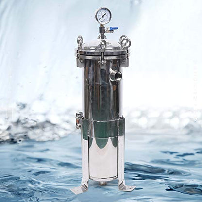 Bag Filter Housing, 1" NPT Heavy Duty Water High Flow Bag Filter - size: 1.4 SQ FT