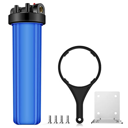 SimPure DB20P 20" *4.5" Whole House Sediment Water Filter Housing - size: 1 Count (Pack of 1), style: System (20 Inch x 4.5 Inch)