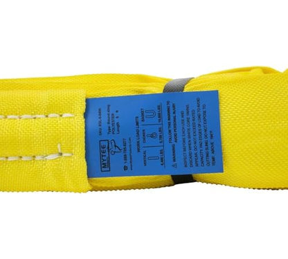 Round Sling 6' Yellow 8400# Vertical 6700# Choker 16800# Basket (2 Pack) - color: Yellow - Vertical Capacity: 8,400 lbs., size: 6 Feet, style: 2 - Pack