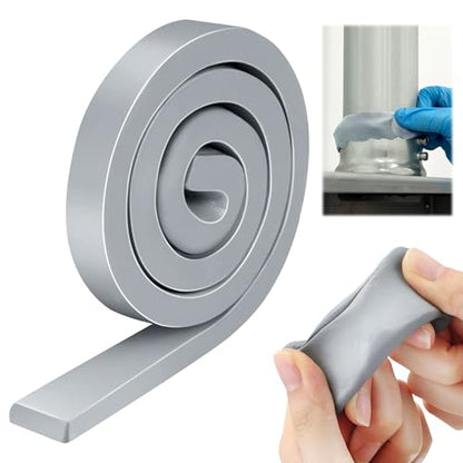 Moldable Silicone Putty Plumbers Duct Sealant Seal Clay, Grey, 1 Pack - color: Grey