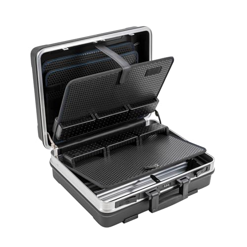 B&W BASE tool case with MODULE tool storage system (ABS case, volume 28.1 l, 46.3 x 35.5 x 17.1 cm inner) 120.02/M, tools not included - size: 46,3 x 35,5 x 17,1 cm - small, style: module tool holder systems