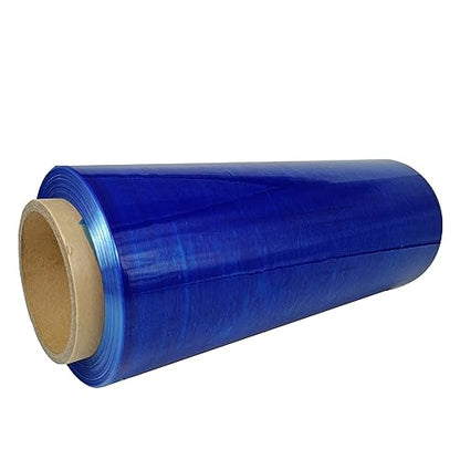 Blue Plastic Wrap Moving Wrap Roll 12”×1000ft 80 Gauge Stretch Wrap - color: Blue