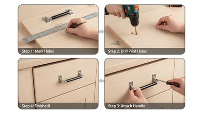 304 Stainless Steel Folding Pulls Cabinet Handle 90 Degrees Folding Pull Handle with Rubber and Bright Polishing,4'' Hole Center - style: 4'' Hole Center with Rubber