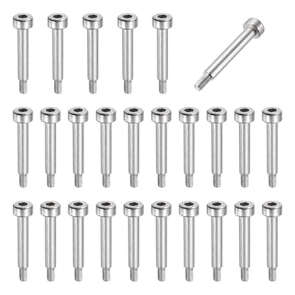 MECCANIXITY 26 Pcs 304 Stainless Steel Shoulder Bolt 4mm Shoulder Dia 14mm Shoulder Length M3x0.5 Thread Hex Socket Shoulder Bolts for Hydraulic Injection Molding Machinery Industries - size: 4mm x 14mm