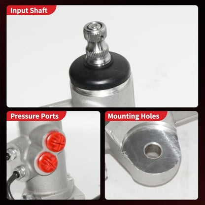 PHOBOOS Hydraulic Power Steering Rack and Pinion Fit for Hyundai & Kia - size: 26-2450