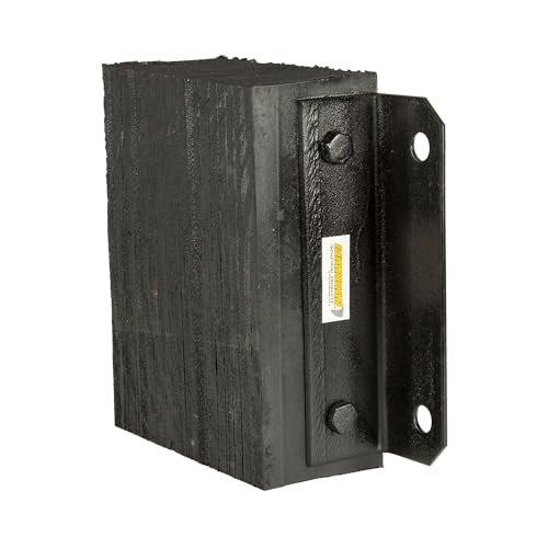 Rubber Dock Bumper, 12" x 12" x 4.5", 3/4" Mounting Holes, Guardian - size: 12" x 12" x 4.5"