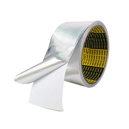 HEATIT aluminum Foil Tape Professional grade 2 inch x 30 feet (10yard length) Thick 5.3mil (2.4mil foil and 2.9mil backing paper) For HVAC, Ducts, Pipes, Metal repair, Heating Cable application etc