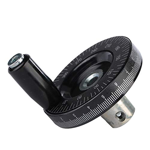 Hand Wheel with Handle, 63mm Milling Handwheel with Scale, Bakelite Hand Wheel Machinery Accessaries for Lathe Milling Machine