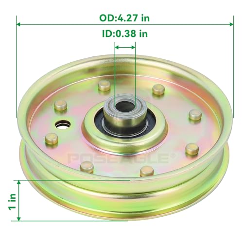 2 Pack 756-1229 Idler Pulley for Cub Cadet 50 Inch RZT 50 Mowers - size: 2x756-1229