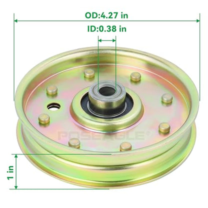 2 Pack 756-1229 Idler Pulley for Cub Cadet 50 Inch RZT 50 Mowers - size: 2x756-1229