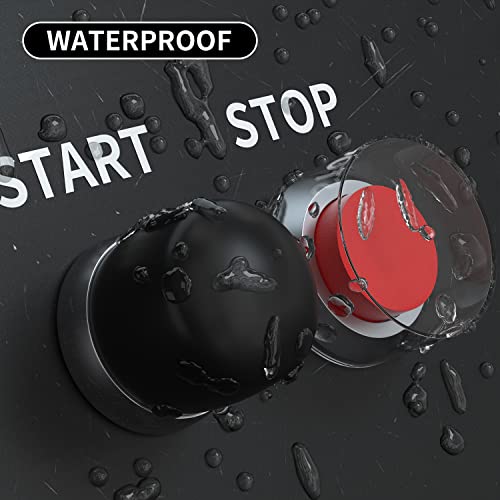 DaierTek Push Button Starter Switch 12V / 24V Waterproof Push Start Button 50A Heavy Duty Momentary Weatherproof for Horn Engine Car Truck Tractor Boat - size: 1Pc