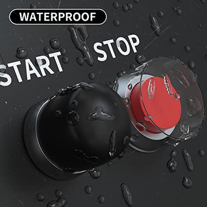 DaierTek Push Button Starter Switch 12V / 24V Waterproof Push Start Button 50A Heavy Duty Momentary Weatherproof for Horn Engine Car Truck Tractor Boat - size: 1Pc