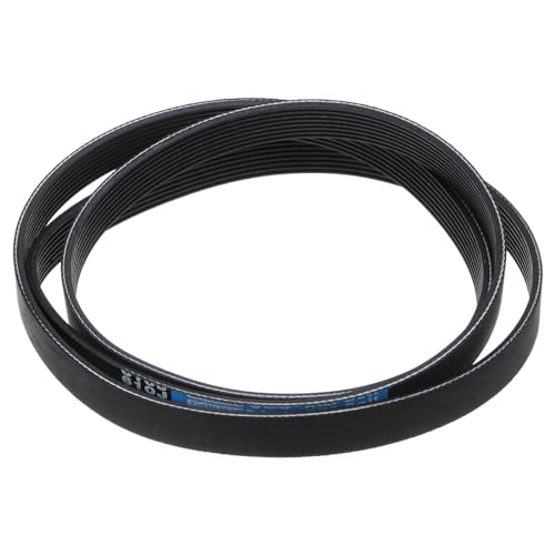 uxcell 610J8 PJ V-Ribbed Belt 8 Ribs 61" Length x 0.74" Width x 0.14" Thick, EPDM Poly V Belt, Industrial Transmission Serpentine Belt - size: 610J8