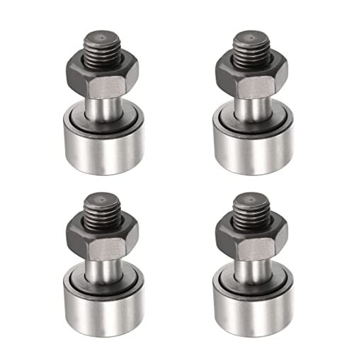 Cam Follower Track Runner Bearings, CF10/KR22 Needle Roller Bearing 22mm Roller Diameter Stud Type Track Cam Followers for Machine Tool Guide Rail and 3D Printers 4pcs - size: CF10/(KR22)